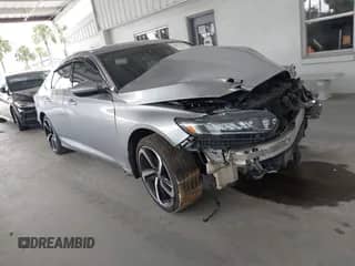 2019 Honda Accord Sport with VIN 1HGCV2F35KA001705, listed as a IAAI auction lot 42812243 with 100,607 mi miles and . Bid and sale history available at DreamBid. Image 1.