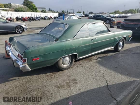 1974 Dodge Dart with VIN LH23C4G169169, listed as a Copart auction lot 60829465 with 41,119 mi miles and Clean title. Bid and sale history available at DreamBid. Image 3.