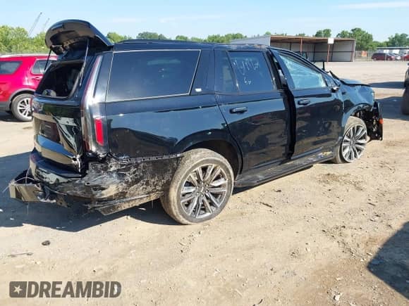 2023 Cadillac Escalade 4WD Sport with VIN 1GYS4EKL1PR484665, listed as a IAAI auction lot 42658662 with 45,772 mi miles and . Bid and sale history available at DreamBid. Image 4.