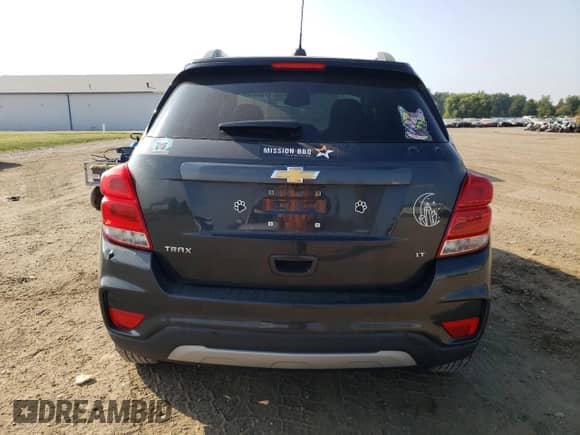 2017 Chevrolet Trax LT with VIN 3GNCJLSB1HL288417, listed as a Copart auction lot 81604595 with 93,536 mi miles and Clean title. Bid and sale history available at DreamBid. Image 6.
