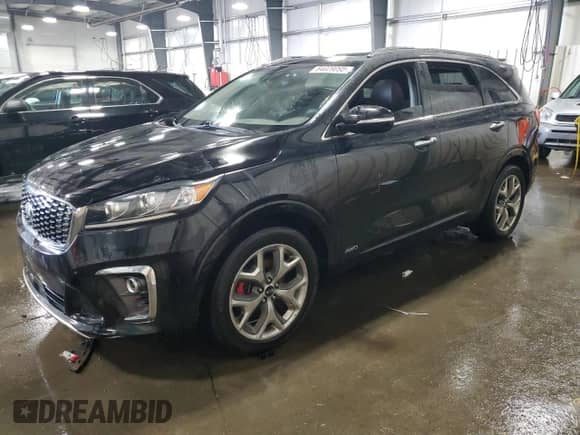 2019 Kia Sorento SX z VIN 5XYPKDA58KG457582, wystawiony jako Copart lot #84029095 z przebiegiem Nie podano mil oraz Nie do naprawy • Non repairable. Historia ofert i sprzedaży dostępna na DreamBid. Obrazek 1.