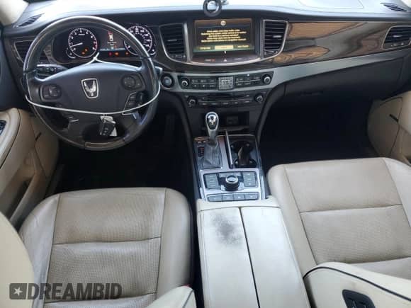2014 Hyundai Equus Signature with VIN KMHGH4JH5EU076103, listed as a Copart auction lot 87484015 with 174,466 mi miles and Salvage title. Bid and sale history available at DreamBid. Image 8.