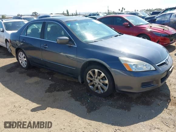 2006 Honda Accord EX-L with VIN 1HGCM66506A071775, listed as a IAAI auction lot 43053877 with 209,077 mi miles and . Bid and sale history available at DreamBid. Image 1.