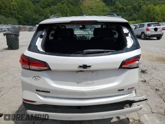 2024 Chevrolet Equinox RS with VIN 3GNAXWEG2RS106052, listed as a Copart auction lot 67771915 with 21,093 mi miles and Salvage title. Bid and sale history available at DreamBid. Image 6.