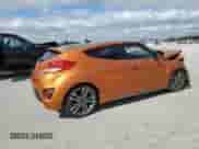 2016 Hyundai Veloster Turbo with VIN KMHTC6AE2GU299653, listed as a Copart auction lot 85747015 with 77,816 mi miles and Salvage title. Bid and sale history available at DreamBid. Image 3.