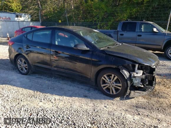 2017 Hyundai Elantra Value Edition with VIN 5NPD84LF6HH190774, listed as a Copart auction lot 81869955 with 97,597 mi miles and Salvage title. Bid and sale history available at DreamBid. Image 4.