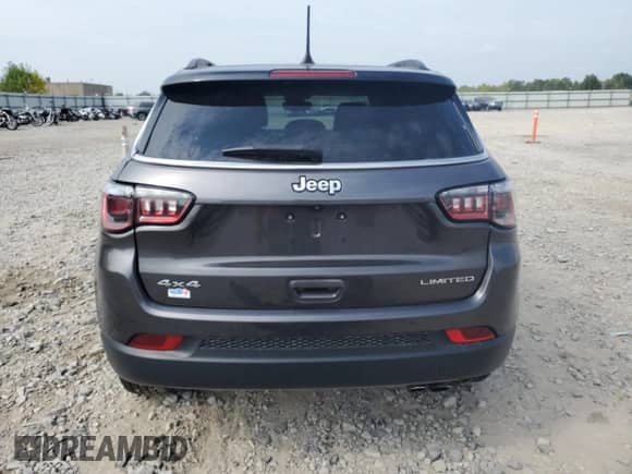 2022 Jeep Compass Limited with VIN 3C4NJDCBXNT224684, listed as a Copart auction lot 80630005 with 51,527 mi miles and Non repairable. Bid and sale history available at DreamBid. Image 6.