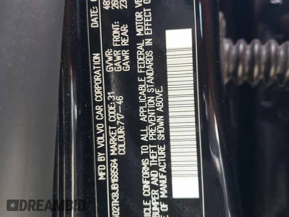 2018 Volvo S60 Inscription z VIN LYV402TK8JB168564, wystawiony jako Copart lot #54493755 z przebiegiem 84 408 mil mil oraz Szkoda całkowita • Salvage title. Historia ofert i sprzedaży dostępna na DreamBid. Obrazek 12.