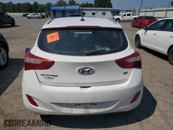 2016 Hyundai Elantra with VIN KMHD35LHXGU265790, listed as a Copart auction lot 68836955 with Not provided miles and Salvage title. Bid and sale history available at DreamBid. Image 6.