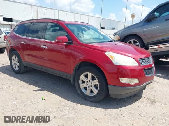 2012 Chevrolet Traverse 1LT z VIN 1GNKRGED8CJ374347, wystawiony jako IAAI lot #43049360 z przebiegiem Nie podano mil oraz . Historia ofert i sprzedaży dostępna na DreamBid. Obrazek 1.