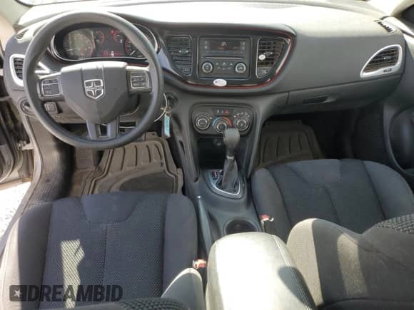 2016 Dodge Dart SXT Sport with VIN 1C3CDFFA9GD820931, listed as a Copart auction lot 66604715 with 143,923 mi miles and Salvage title. Bid and sale history available at DreamBid. Image 8.