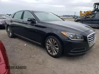 2015 Hyundai Genesis 3.8L z VIN KMHGN4JE3FU028180, wystawiony jako Copart lot #74803134 z przebiegiem Nie podano mil oraz Szkoda całkowita • Salvage title. Historia ofert i sprzedaży dostępna na DreamBid. Obrazek 4.