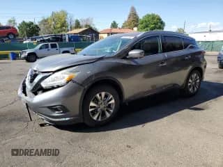 2016 Nissan Murano SL with VIN 5N1AZ2MH2GN163943, listed as a Copart auction lot 69382255 with 76,722 mi miles and Salvage title. Bid and sale history available at DreamBid. Image 1.