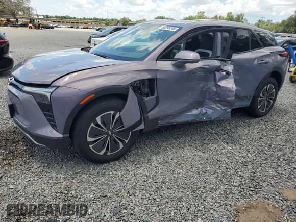 2024 Chevrolet Blazer EV eAWD LT с VIN 3GNKDBRJ9RS189815, выставлен на аукционе Copart как лот 60298595 с пробегом 17 846 миль миль и Списание • Salvage title. История ставок и продаж доступна на DreamBid. Изображение 1.