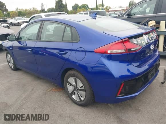 2019 Hyundai Ioniq Blue with VIN KMHC65LC2KU176036, listed as a IAAI auction lot 42942419 with 111,774 mi miles and . Bid and sale history available at DreamBid. Image 3.