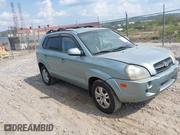 2006 Hyundai Tucson GLS with VIN KM8JN72D86U253983, listed as a IAAI auction lot 43201429 with 147,499 mi miles and . Bid and sale history available at DreamBid. Image 1.