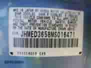 1991 Honda Civic z VIN JHMED3658MS016471, wystawiony jako Copart lot #78735414 z przebiegiem 213 918 mil mil oraz Szkoda całkowita • Salvage title. Historia ofert i sprzedaży dostępna na DreamBid. Obrazek 14.