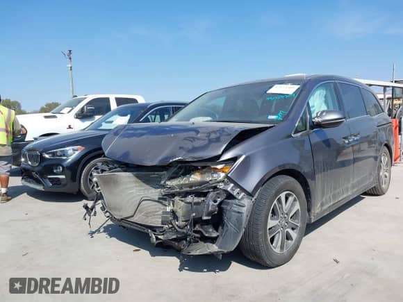 2015 Honda Odyssey Touring Elite с VIN 5FNRL5H96FB070160, выставлен на аукционе IAAI как лот 43523309 с пробегом 162 479 миль миль и . История ставок и продаж доступна на DreamBid. Изображение 2.