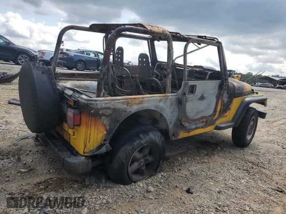 2000 Jeep Wrangler SE with VIN 1J4FA29P9YP787126, listed as a Copart auction lot 69889405 with Not provided miles and Non repairable. Bid and sale history available at DreamBid. Image 3.