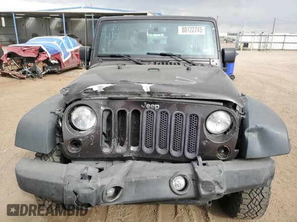 2013 Jeep Wrangler Sport with VIN 1C4AJWAG8DL679343, listed as a Copart auction lot 80122745 with 125,328 mi miles and Salvage title. Bid and sale history available at DreamBid. Image 5.