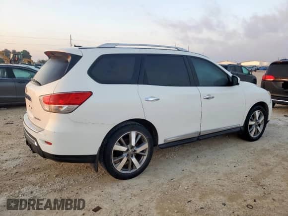 2014 Nissan Pathfinder S z VIN 5N1AR2MN9EC729000, wystawiony jako Copart lot #90420675 z przebiegiem 137 067 mil mil oraz Czysty tytuł • Clean title. Historia ofert i sprzedaży dostępna na DreamBid. Obrazek 3.