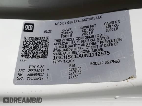 2022 Chevrolet Colorado 2WD LT z VIN 1GCHSCEA0N1142575, wystawiony jako Copart lot #43999325 z przebiegiem 77 623 mil mil oraz Czysty tytuł • Clean title. Historia ofert i sprzedaży dostępna na DreamBid. Obrazek 12.
