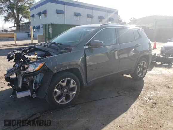 2021 Jeep Compass Limited z VIN 3C4NJCCB5MT563488, wystawiony jako Copart lot #59741275 z przebiegiem 78 744 mil mil oraz Szkoda całkowita • Salvage title. Historia ofert i sprzedaży dostępna na DreamBid. Obrazek 1.