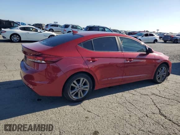 2017 Hyundai Elantra Limited with VIN KMHD84LF0HU243079, listed as a Copart auction lot 67252905 with 109,657 mi miles and Salvage title. Bid and sale history available at DreamBid. Image 3.