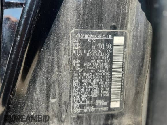 2009 Nissan Cube S с VIN JN8AZ28R39T111490, выставлен на аукционе Copart как лот 62112245 с пробегом 208 987 миль миль и На запчасти • Non repairable. История ставок и продаж доступна на DreamBid. Изображение 12.