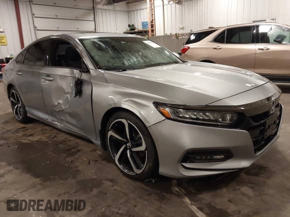 2019 Honda Accord Sport with VIN 1HGCV2E37KA017678, listed as a IAAI auction lot 42913828 with 92,891 mi miles and . Bid and sale history available at DreamBid. Image 1.