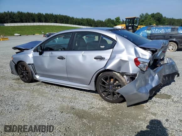 2020 Subaru WRX Premium with VIN JF1VA1C65L9803952, listed as a Copart auction lot 59917835 with 94,664 mi miles and Salvage title. Bid and sale history available at DreamBid. Image 2.