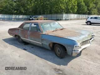1967 Chevrolet Impala с VIN 164697Y202459, выставлен на аукционе Copart как лот 84990274 с пробегом 92 933 миль миль и Списание • Salvage title. История ставок и продаж доступна на DreamBid. Изображение 4.