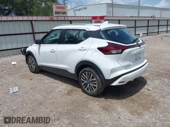 2024 Nissan Kicks SV with VIN 3N1CP5CV4RL473710, listed as a IAAI auction lot 42546930 with 15,129 mi miles and . Bid and sale history available at DreamBid. Image 3.