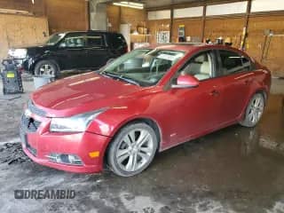 2013 Chevrolet Cruze LTZ with VIN 1G1PG5SB5D7302217, listed as a Copart auction lot 82075005 with 98,298 mi miles and Salvage title. Bid and sale history available at DreamBid. Image 1.