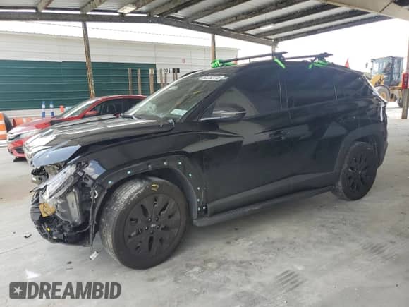 2023 Hyundai Tucson XRT with VIN KM8JFCAE0PU219909, listed as a Copart auction lot 62232115 with 50,187 mi miles and Salvage title. Bid and sale history available at DreamBid. Image 1.