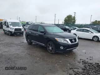 2013 Nissan Pathfinder Platinum with VIN 5N1AR2MM8DC674965, listed as a IAAI auction lot 43441770 with 109,883 mi miles and . Bid and sale history available at DreamBid. Image 1.