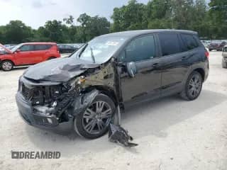 2020 Honda Passport EX-L with VIN 5FNYF7H51LB004574, listed as a Copart auction lot 58375235 with 45,227 mi miles and Non repairable. Bid and sale history available at DreamBid. Image 1.