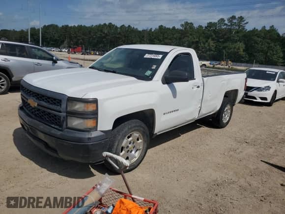 2015 Chevrolet Silverado 1500 Work Truck z VIN 1GCNCPEH9FZ299724, wystawiony jako Copart lot #57239065 z przebiegiem 178 108 mil mil oraz Czysty tytuł • Clean title. Historia ofert i sprzedaży dostępna na DreamBid. Obrazek 1.