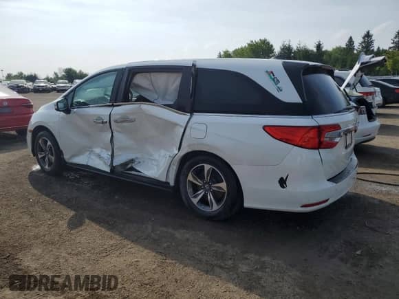 2020 Honda Odyssey with VIN 5FNRL6H42LB503589, listed as a Copart auction lot 64834545 with Not provided miles and Salvage title. Bid and sale history available at DreamBid. Image 2.