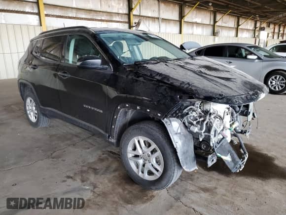 2021 Jeep Compass Upland with VIN 3C4NJDAB1MT523546, listed as a Copart auction lot 82226784 with 41,102 mi miles and Salvage title. Bid and sale history available at DreamBid. Image 4.