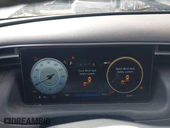 2022 Hyundai Tucson Limited z VIN KM8JECAE8NU054014, wystawiony jako IAAI lot #42910005 z przebiegiem 36 031 mil mil oraz . Historia ofert i sprzedaży dostępna na DreamBid. Obrazek 7.