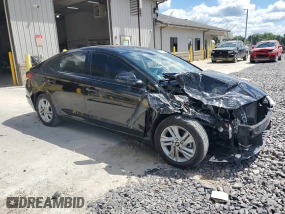 2020 Hyundai Elantra Value Edition with VIN KMHD84LF9LU987918, listed as a Copart auction lot 69349555 with 53,234 mi miles and Salvage title. Bid and sale history available at DreamBid. Image 4.
