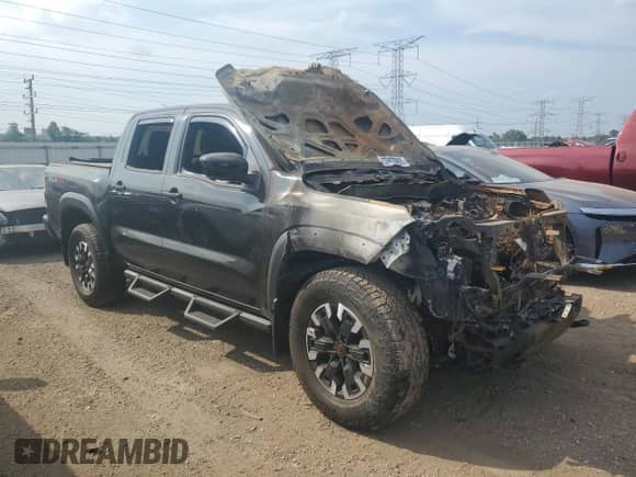 2023 Nissan Frontier S with VIN 1N6ED1EK3PN667553, listed as a Copart auction lot 67457905 with Not provided miles and Salvage title. Bid and sale history available at DreamBid. Image 4.