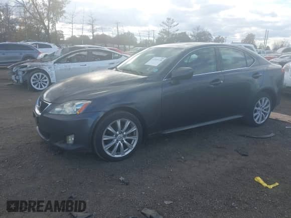 2007 Lexus IS 250 with VIN JTHCK262372018405, listed as a IAAI auction lot 43533128 with 214,365 mi miles and . Bid and sale history available at DreamBid. Image 2.