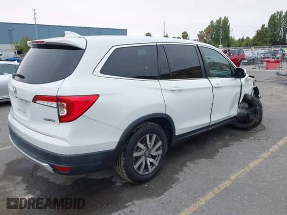 2020 Honda Pilot EX-L с VIN 5FNYF6H59LB059154, выставлен на аукционе IAAI как лот 42584799 с пробегом 56 532 миль миль и . История ставок и продаж доступна на DreamBid. Изображение 4.
