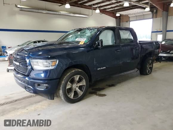 2023 Ram 1500 Laramie z VIN 1C6SRFJT7PN541075, wystawiony jako Copart lot #69354215 z przebiegiem 51 372 mil mil oraz Szkoda całkowita • Salvage title. Historia ofert i sprzedaży dostępna na DreamBid. Obrazek 1.