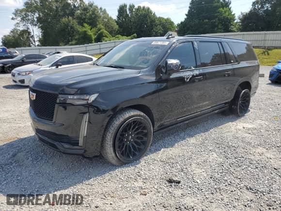 2021 Cadillac Escalade ESV Sport z VIN 1GYS4PKL4MR271104, wystawiony jako Copart lot #80671385 z przebiegiem 109 687 mil mil oraz Szkoda całkowita • Salvage title. Historia ofert i sprzedaży dostępna na DreamBid. Obrazek 1.