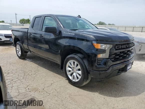 2025 Chevrolet Silverado 1500 Custom with VIN 1GCRABEK7SZ184443, listed as a Copart auction lot 53396405 with 981 mi miles and Clean title. Bid and sale history available at DreamBid. Image 4.