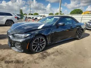 2023 BMW 4 Series 430i with VIN WBA23AT02PCL61138, listed as a Copart auction lot 67364435 with 18,698 mi miles and Salvage title. Bid and sale history available at DreamBid. Image 1.