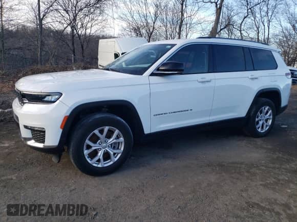 2022 Jeep Grand Cherokee Limited с VIN 1C4RJJBG7N8630529, выставлен на аукционе Copart как лот 43550445 с пробегом 34 301 миль миль и Списание • Salvage title. История ставок и продаж доступна на DreamBid. Изображение 1.
